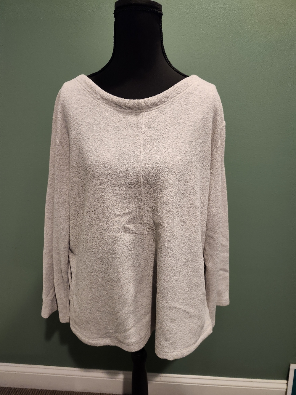 J. Jill Light Tan Boatneck Casual Sweater